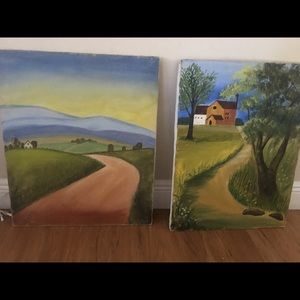 2 original oil paintings 12 X 24